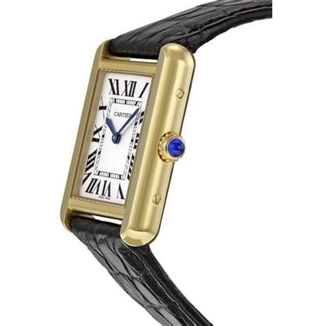 cartier tank watch gold womens|cartier gold tank watch women's.